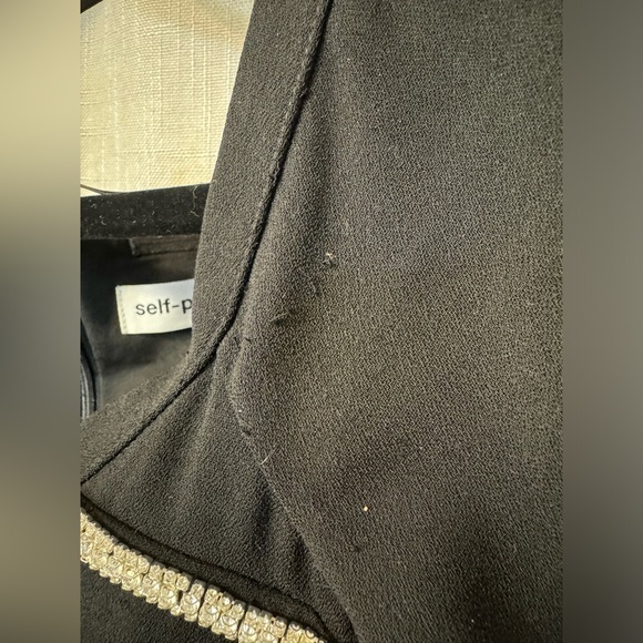 SELF-PORTRAIT Off Shoulder Heavy Midi Dress in Size US 8 - Picture 12 of 13